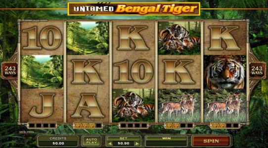 Untamed Bengal Tiger